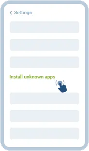 Android設定の不明なアプリのインストール許可画面